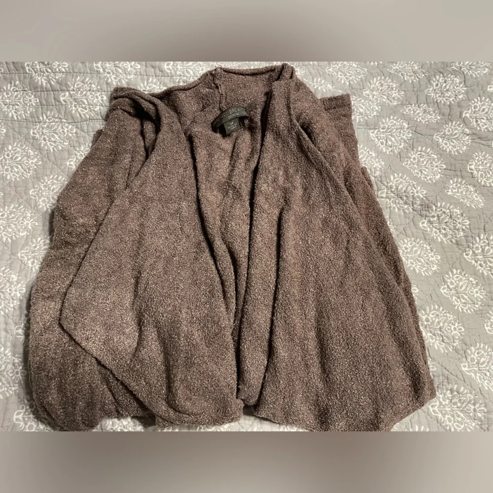 Barefoot Dreams Tan Open Front Cardigan 3X - Picture 2 of 3